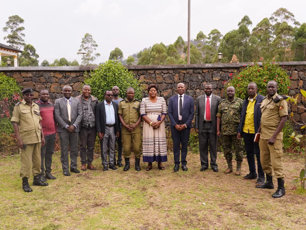 Security-related conservation matters are at the core of the meeting between Greater Virunga Transboundary Collaboration and the Leaders of Kisoro District.